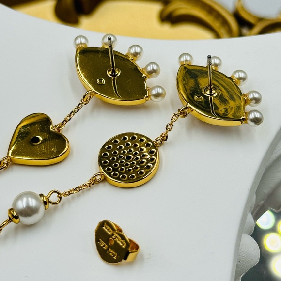 🆕 KATE SPADE 🧿 NWT Evil Eye Linear Earrings - Picture 9 of 15